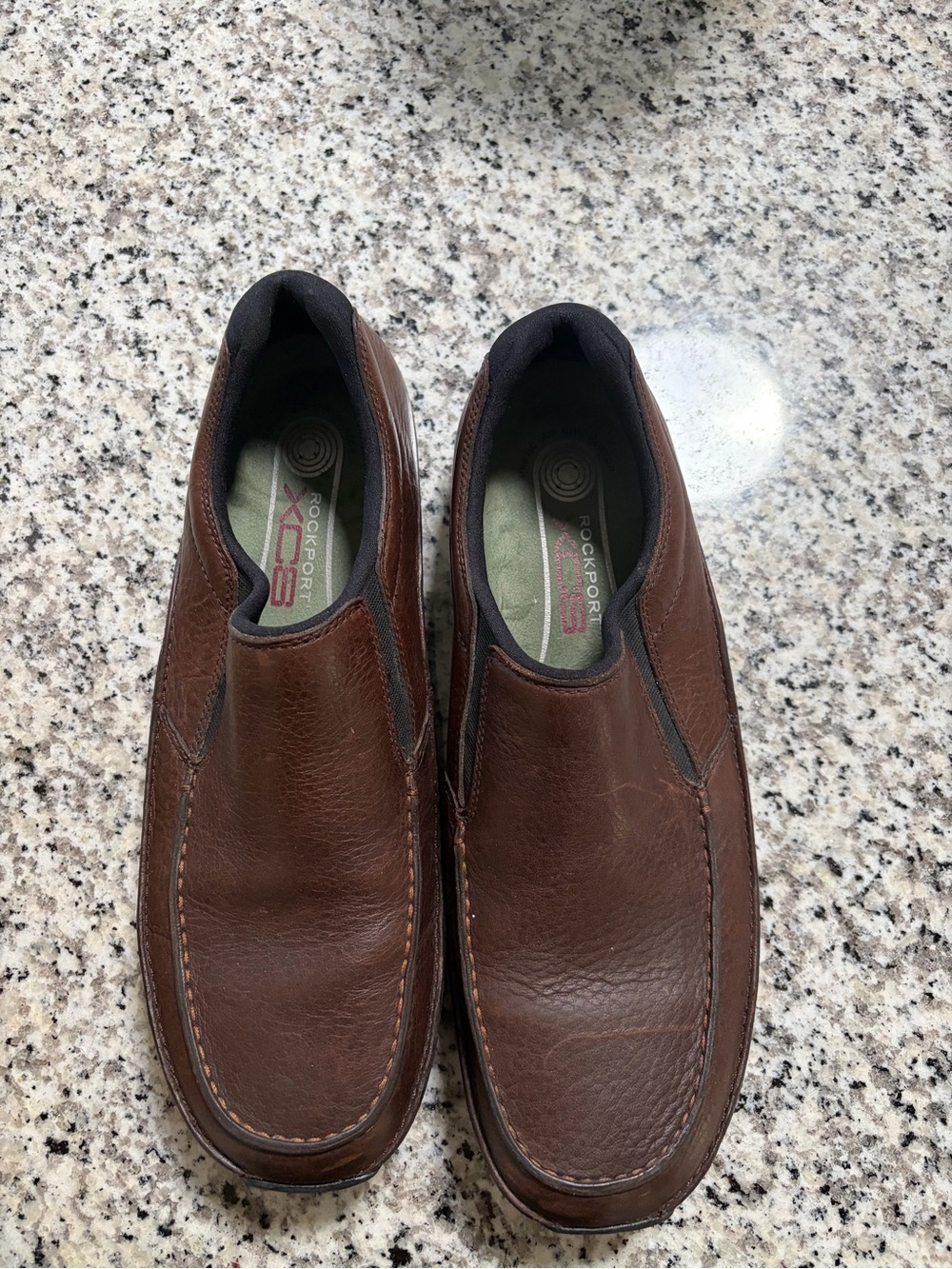 Rockport Brown Slip-On Leather Loafers for Men